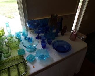 colored glassware
