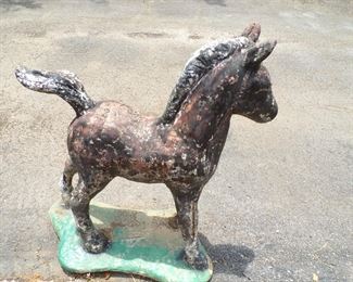 concrete horse