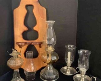 Glass Lanterns and Candle Holders