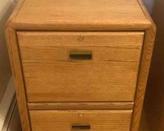 Oak File Cabinet