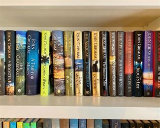 Many signed John Grisham books