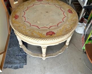 Distressed Coffee/Console table - Mahogany wood                                 45" W x 24" H                                                                                                      $185