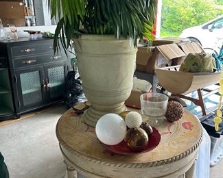 Huge potted faux plant - 