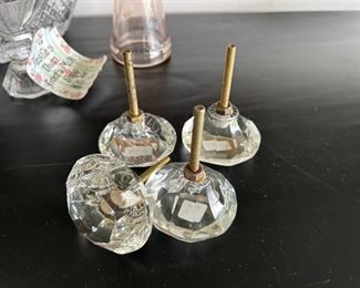 Antique Glass knobs $10 Each