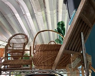 Baskets $1-$7, wash board $10
