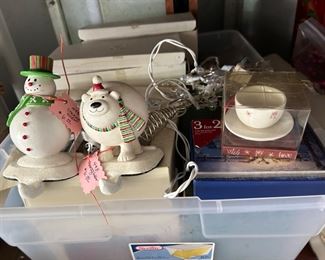 Snowman mantel stocking  holder $5                                                Polar bear mantel stocking holder $5