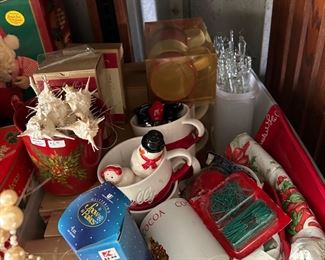 Christmas Ornaments, ceramic mugs, 