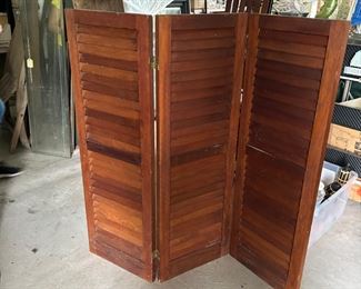 Wood Shutter Screen  $45