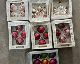 Boxed Christmas ornaments - $3 each