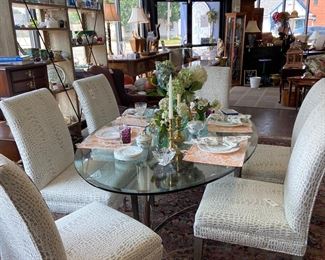 6 Dining Chairs $1,800
Glass Oval Table $1,650