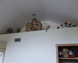Decorative bird cage & bricabrac