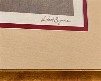 L. Bel Signoze signed, 27 x 33 must see in person Framed Art.