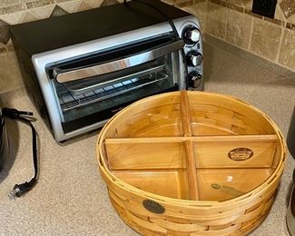Toaster oven & Lady Susan Peterboro divided basket