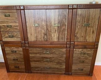 Very NICE Vintage Bedroom Dresser/Cabinet, 6 separate pieces to design how you like.