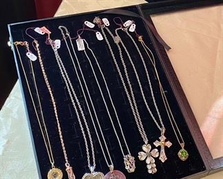 More sterling Necklaces as well as a few costume pieces