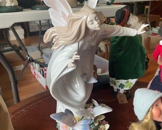Rare Lladro #1850 Fairy of the Butterflies 