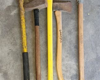 Yard tools,  axes 