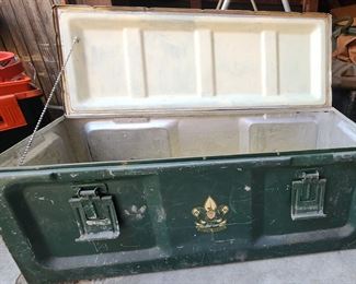 1949 metal container Boyscouts 