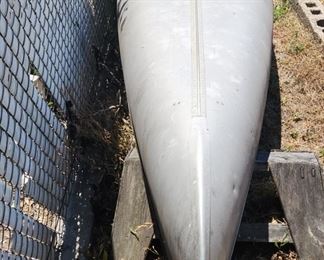 Aluminum Canoe with oars.