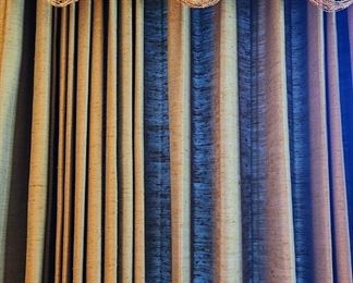 Green drapes / curtains 