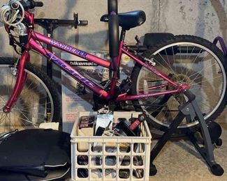 Pink Pacific Wanderer Bicycle Multiple Accessories For Traveling, Maintenance,  Indoor Fitness