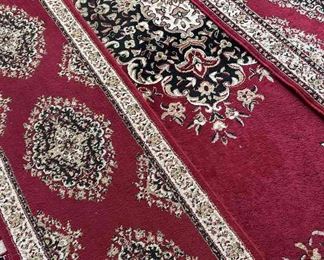 Three Red, Black, Cream Area Rugs