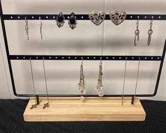 Seven Silver Colored Earrings