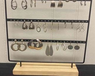 Stylin Silver Colored Earrings