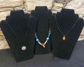 Three Corded Necklaces