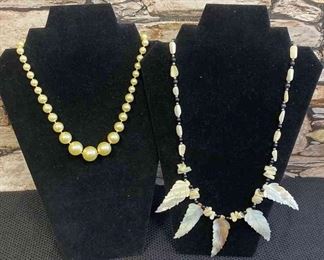 Two Pearl Like Necklaces