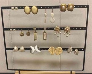 White Earrings And More