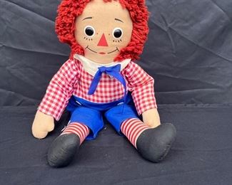 Vintage Knickerbocker Raggedy Andy Stuffed Doll Dressed