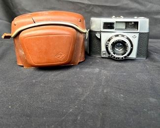 Vintage Ambion Camera Leather Case Collectable With Agnar Camera