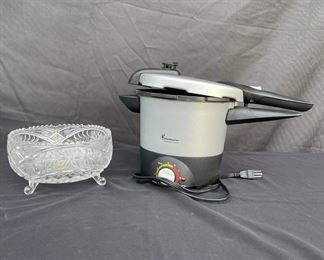 Pressure Cooker Impurlux Lead Crystal Glass Bowl