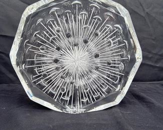 Laser Etched Hexagon Glass Block