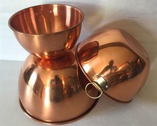 Copper Mixing Bowls