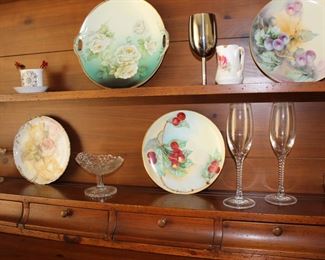 Hand Painted Plates, Some Bavarian & English