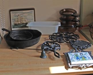 Cast Iron Pans, Trivets