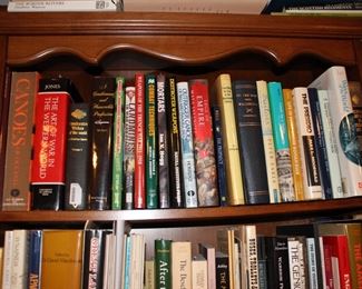 Books, land Mines, Our Canoes, Canoes, The Presidio, Art of War, Mortars, More and Books Cases