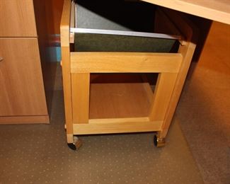 Modern File Cabinet on Wheels