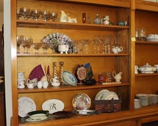 More Glassware And China, Asian Bowl, Fans, Cream Sugars and More