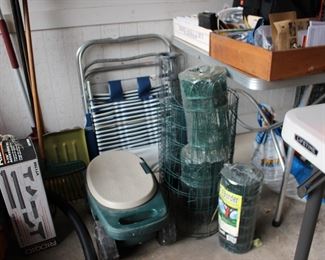 Garden Cart, Fencing, Lawn Chairs