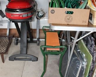 Garden Stool, Hoses, Cushions