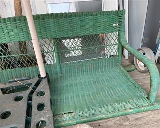 wicker swing
