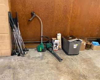 golf clubs, yard items, etc