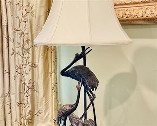 Bronze waterfowl lamp