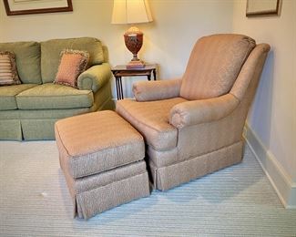 Key City chair and ottoman