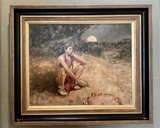 Moonrise Ceremony oil on canvas