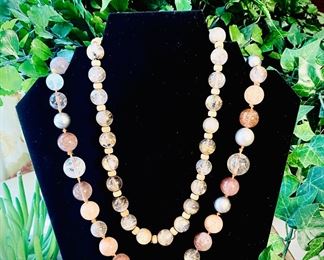 David Yurman rutilated quartz with 18k clasps