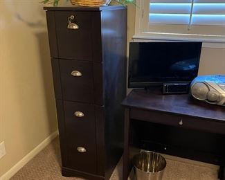 wood file cabinet